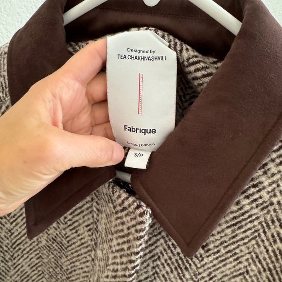Fabrique Tweed Bomber Jacket Size S - Picture 3 of 6